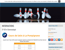 Tablet Screenshot of bowling-club-occitan-montpellier.com
